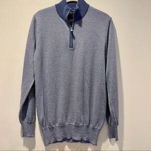 NWOT Peter Millar Wool/Silk/Cashmere Half Zip Sweater